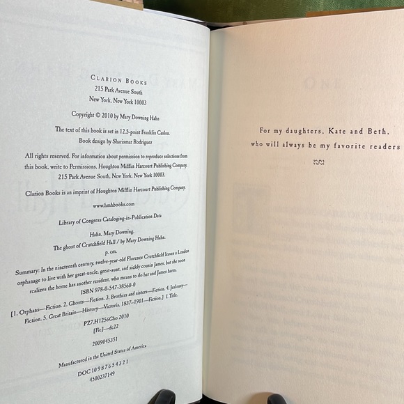 The Ghost of Crutchfield Hall Hardcover Mary Downing Hahn - Picture 9 of 9